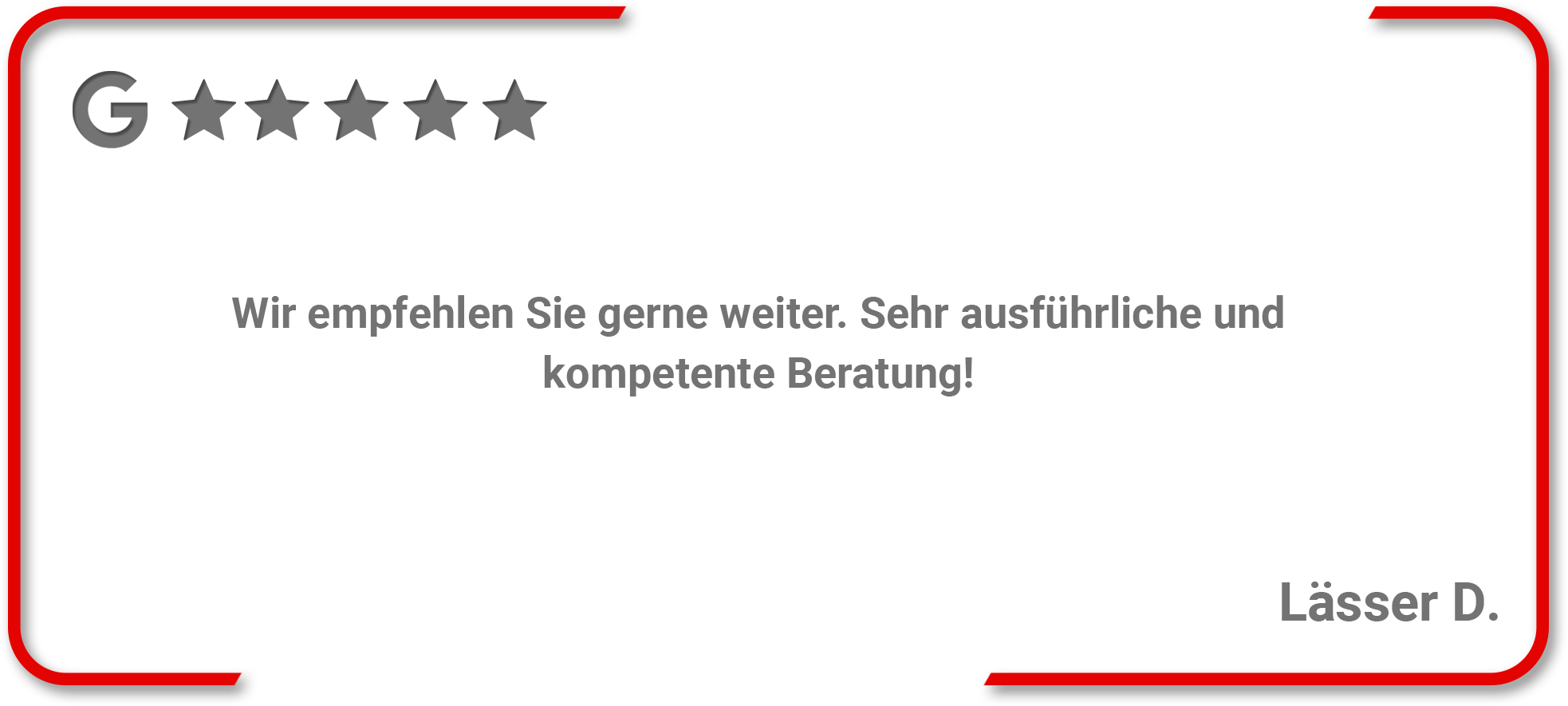 Grafik Kundenfeedback Lässer D